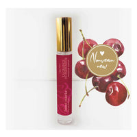 parfum cerise, cherry perfume, cherry fragrance, parfum fruité, parfum québécois, Canadian niche perfumery, Okanagan valley, sweet cherry, sweet cherie, best cherry perfume, natural perfume, parfum naturel, La arnge du Parfumeur, Canadian Perfume brand, Parfum Artisan, Alexandra Bachand, coffret découverte cerise, Haute Parfumerie, Maison de Parfum, Cantons-de-l'Est, Quebec