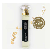 Eau de parfum unisexe. Parfum chèvrefeuille, miel, melon, vigne. Unisex Fragrance, linden blossom and fig. Parfum québécois Format de voyage 10 mL, Canadian Perfumer, Honeysuckle, melon perfume, award perfume, parfum québécois, Artisan award, Haute Parfumerie, Parfum de Niche, Niche perfume, Natural fragrance, Parfum naturel. La Grange du Parfumeur, Murmuration.